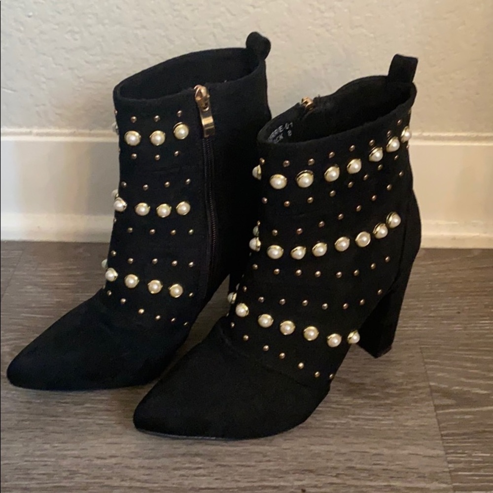 Beaded booties